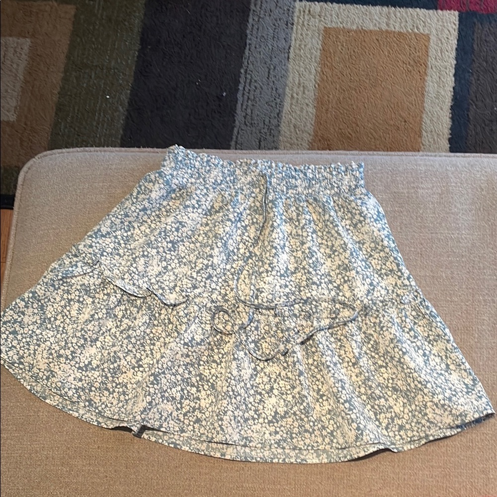 Floral Blue Skirt